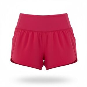 Lululemon Speed Up High Rise Short Pink Women Size 0 Zip Pocket Running Workout